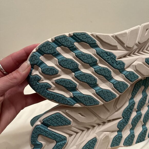 HOKA One One Clifton 8 Aquarelle Teal Running Sneaker- Women’s 7B - Picture 7 of 9